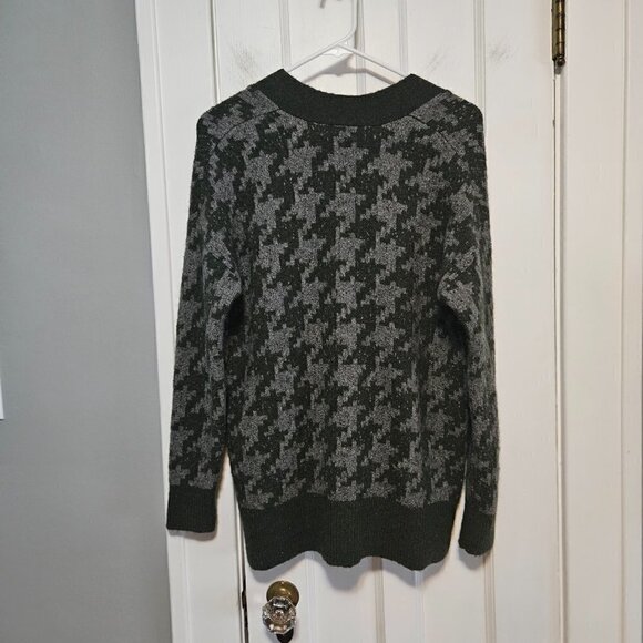 Madewell Grandpa Houndstooth Cardigan Sweater - Picture 8 of 9